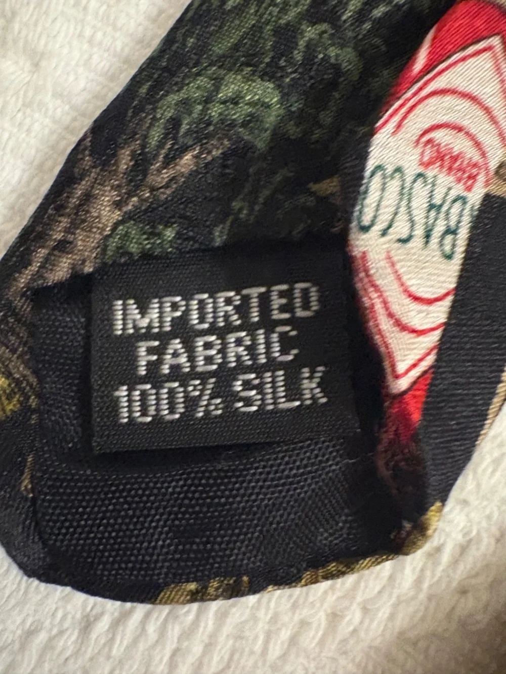 Vintage Tabasco Sauce Silk Tie Alligator Swamp Scene Novelty Mens Necktie